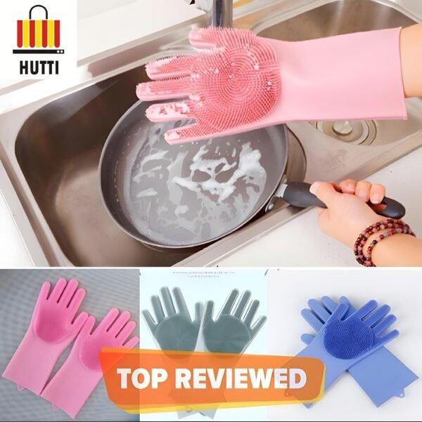 Silicon Dishwashing Gloves - Image 3