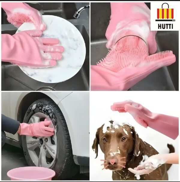 Silicon Dishwashing Gloves - Image 2